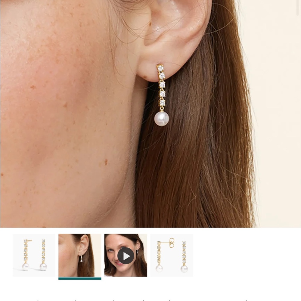 Brilliant earth diamond earrings